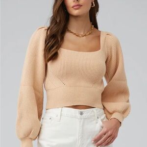 Mink pink Kalgan Knit Top Caramel Size S like new